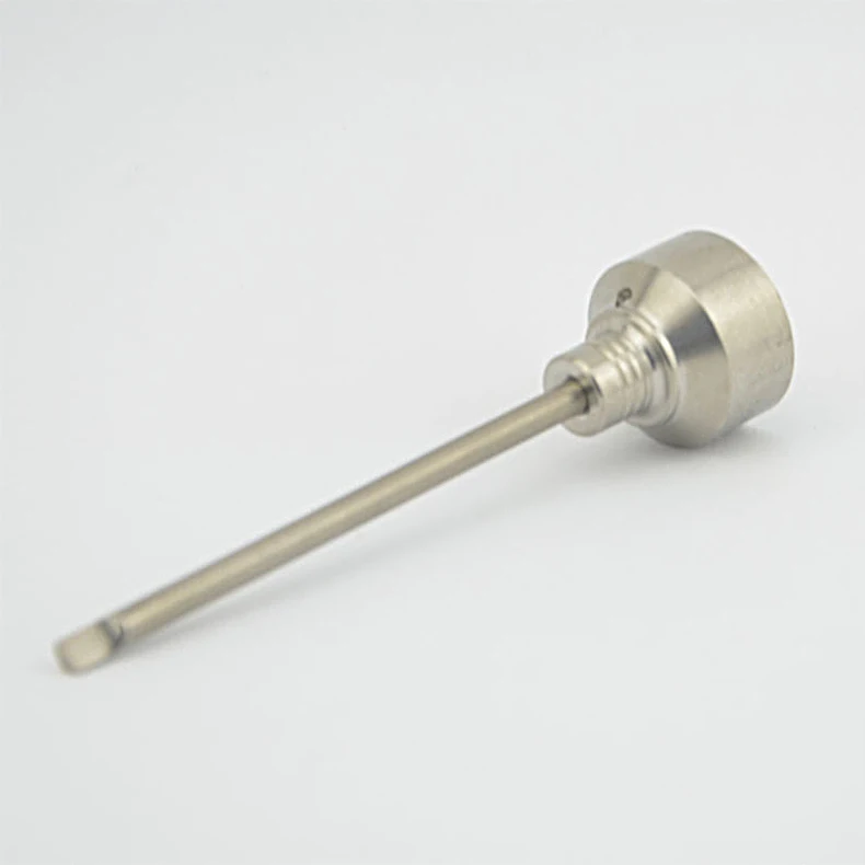 Титановый гвоздь 18 мм карб крышка с одним отверстием 89 Dabber титановый Domeless GR 2