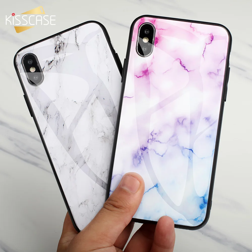 

KISSCASE Marble Glass Case for Samsung j3 pro A50 A10 Funda Stained TPU Hard Case for Samsung Note 8/9/10 S8 J3 J5 J7 Pro Case