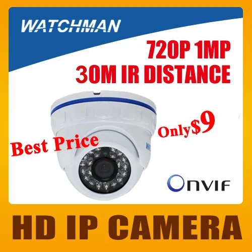 Cheapest 1/4'' CMOS 720P IP Camera Onvif 2.4 P2P 1280*720P HD IP Cam 1