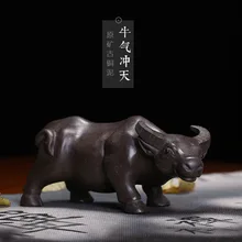 Фиолетовая глина yixing tea pets buffalo украшения оптом офисные ювелирные изделия подарок талисман