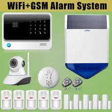 Chuangkesafe Sirena Solar G90B WiFi GSM GPRS Wireless Intruder Antirrobo + Ip + Humo Senser
