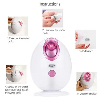 

Nano Ionic Mist Facial Sauna Spa Cleaner Steamer Hot Mist Moisturizing Face Sprayer Humidifier with Auto-power off function 21