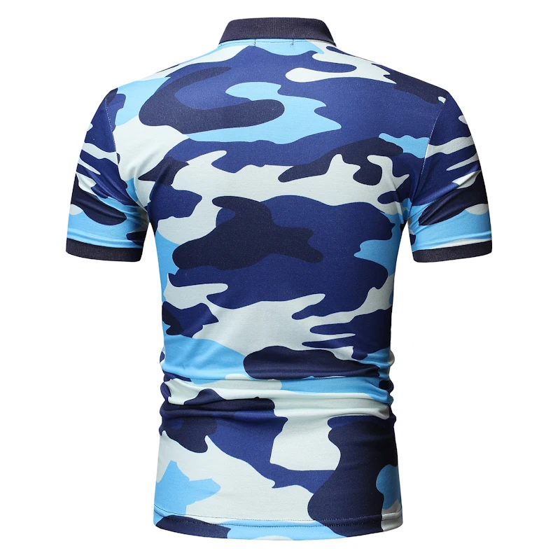 Мужская камуфляжная рубашка-поло, лето, военный камуфляж, Camisa Masculina Polo, мужская приталенная рубашка с коротким рукавом, мужские Поло, M-XXXL