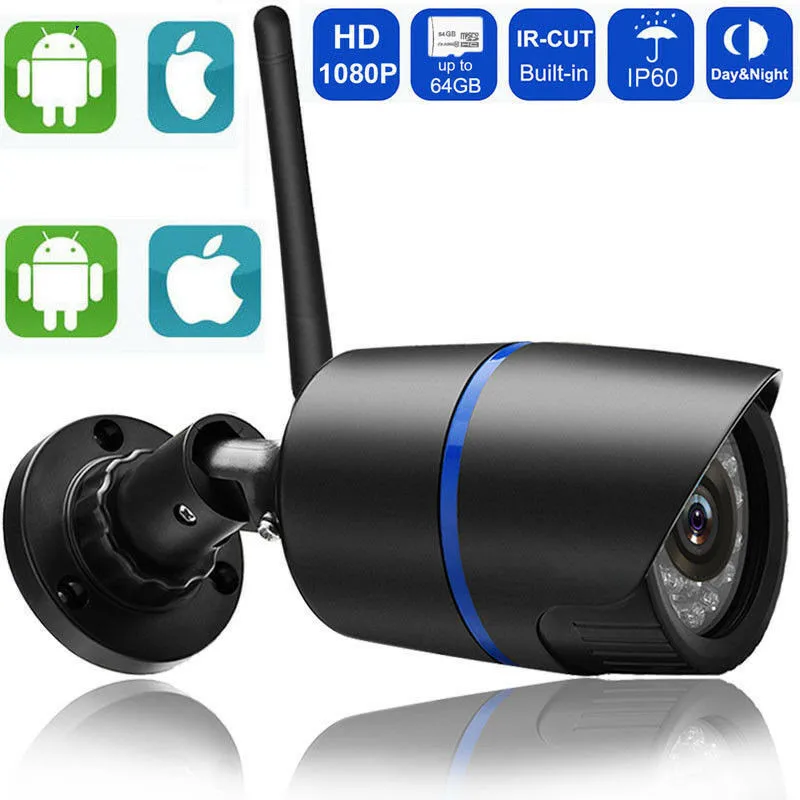 Беспроводная сетевая инфракрасная камера видеонаблюдения 1080P/720P HD Wi Fi