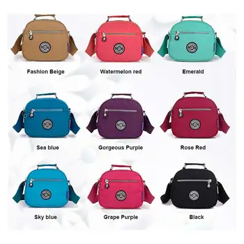 

Jinqiaoer Preppy Style Women's Handbag Waterproof Nylon Multicolor Fashion Leisure Bags for Lady's Shoulder Bag