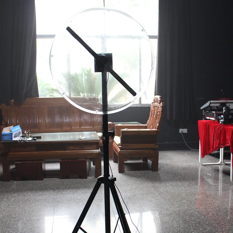 Голограмма вентилятор светильник 43 см 50 см 60 см Акриловая крышка и подставка для наружного внутреннего дома вечерние ночной клуб