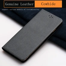 Luxury Genuine Leather Flip Case For iPhone 8 X case Business Style Diamond Texture For 6 6S 7 Plus Phone cover business style protective top flip open case cover for iphone 6 4 7 deep pink