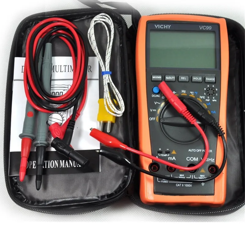 Цифровой мультиметр vs Fluke17B VC99 + 3 6/7 Автоматический диапазон Dmm AC DC Вольтметр