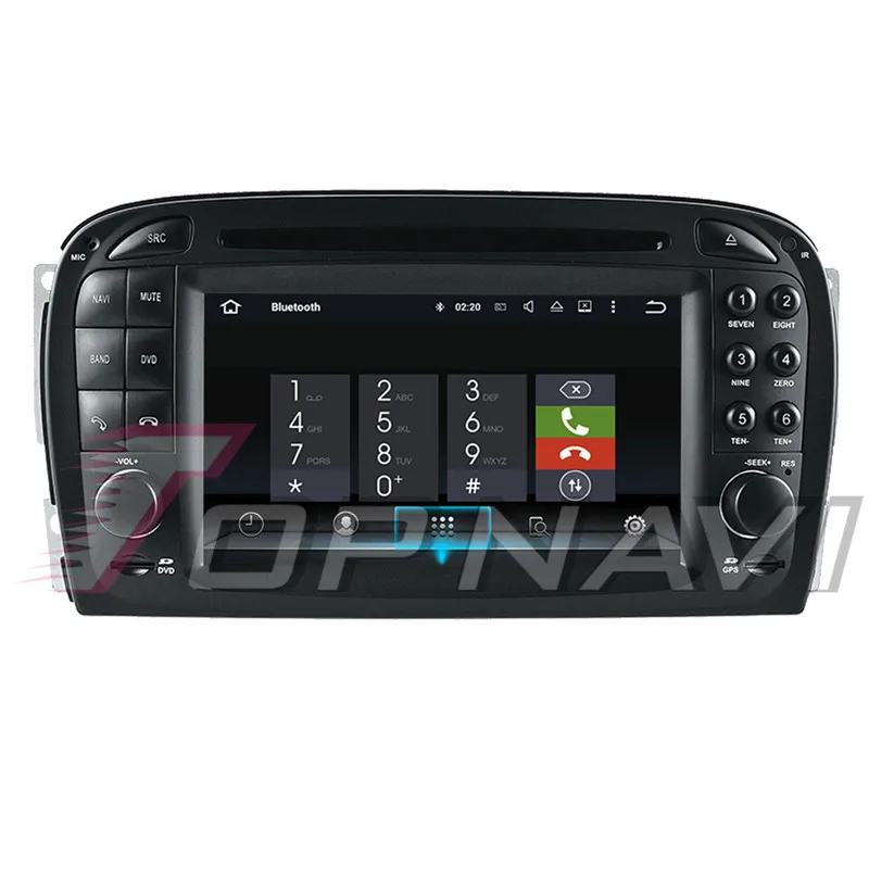 TOPNAVI Android 10 0 Восьмиядерный автомобильный DVD мультимедийный плеер для Benz SL R230 (2001 2002