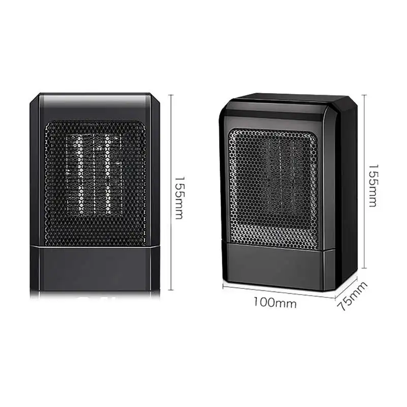  500W MINI Portable Ceramic Heater Electric Cooler Hot Fan Home Winter Warmer(US Plug)
