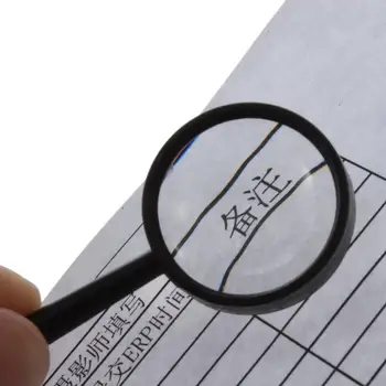 

Top Handheld Reading 5X Magnifier Hand Held Magnifying acrylic 25mm Mini Pocket Magnifying Glass Lens Reading Microscope
