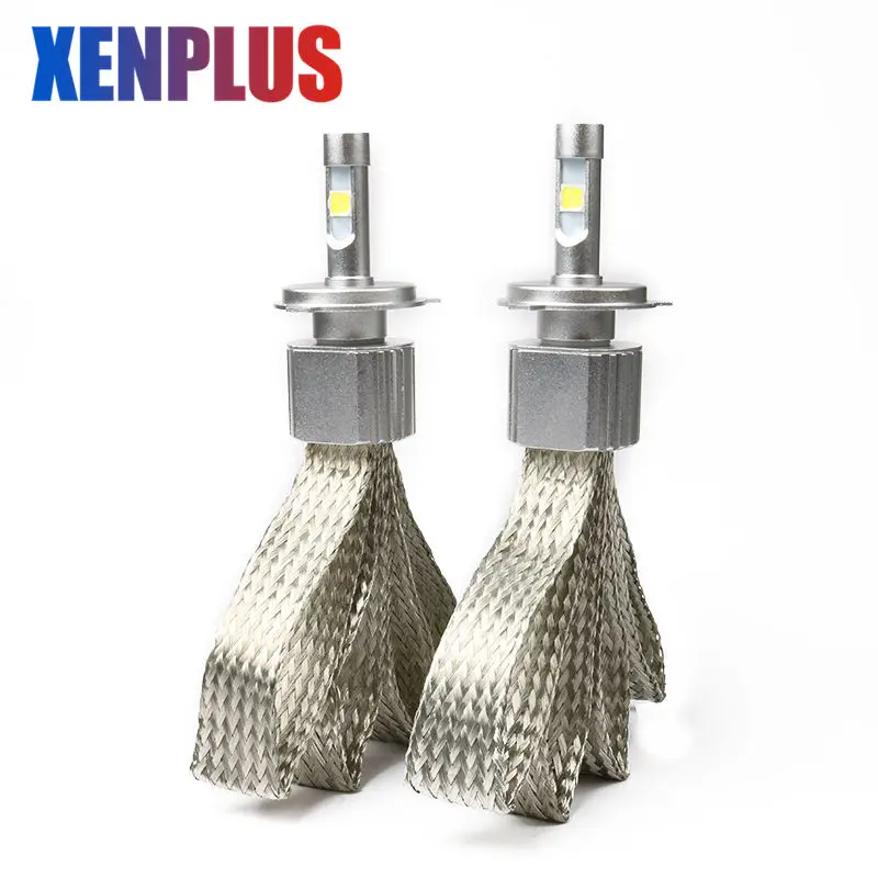 Светодиодные лампы Xenplus H4 H7 H11 D2S HB3 HB4 9004 9007 H13 для автомобильных фар 12 В 55 Вт лм XHP70