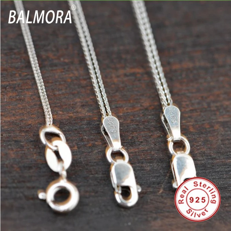 New Hot 100 real pure 925 sterling silver jewelry chains chokers necklaces for men Thai Silver