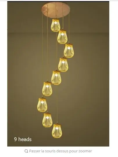 Treppen lichter wohnzimmer große pendelleuchte dreh treppenlampe lange