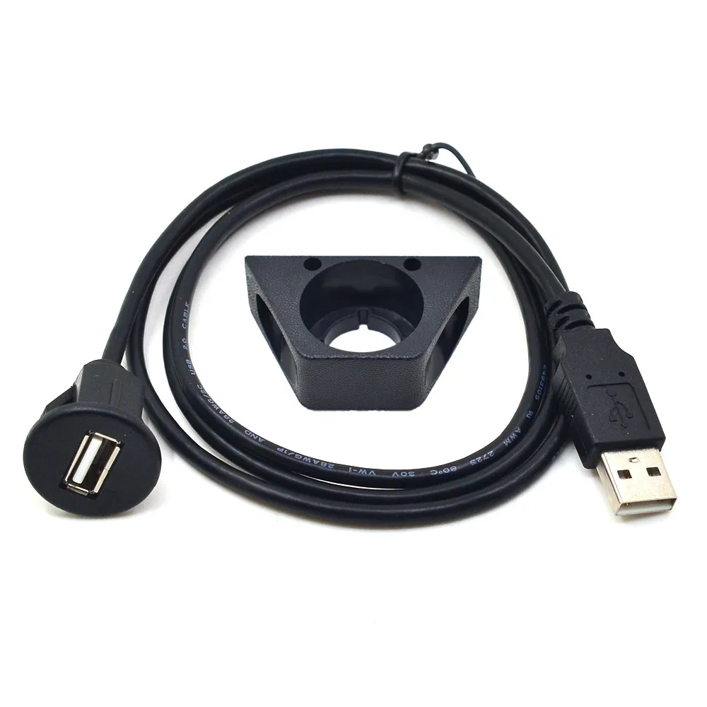 Водонепроницаемый Удлинительный кабель для автомобиля 1 м USB 2 0 штекер гнездо