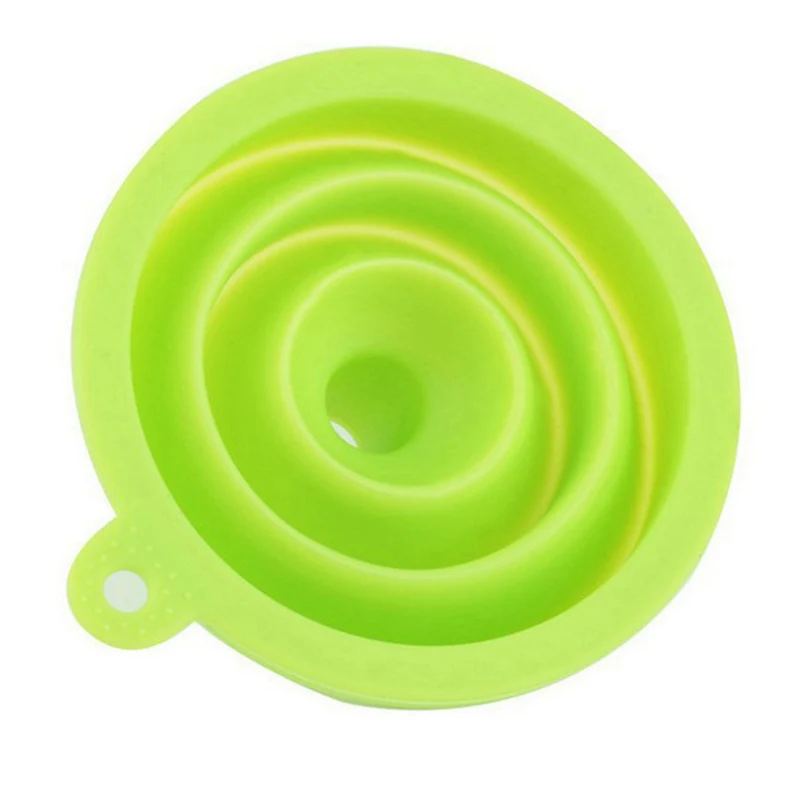 1 шт. кухонные принадлежности конфетный цвет складной выдвижной силиконовые мини-воронка товары для кухонного инструмента Кухонные гаджеты