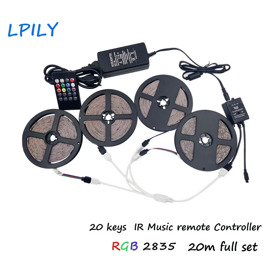 Tiras de Led ipily rgb tira conduzida 20 Occasion : Living Room, home Decoration