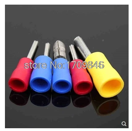 

1000pcs 12-10 AWG 4-6 mm Insulated Pin Terminal Wire Crimp PTV 3.5-13