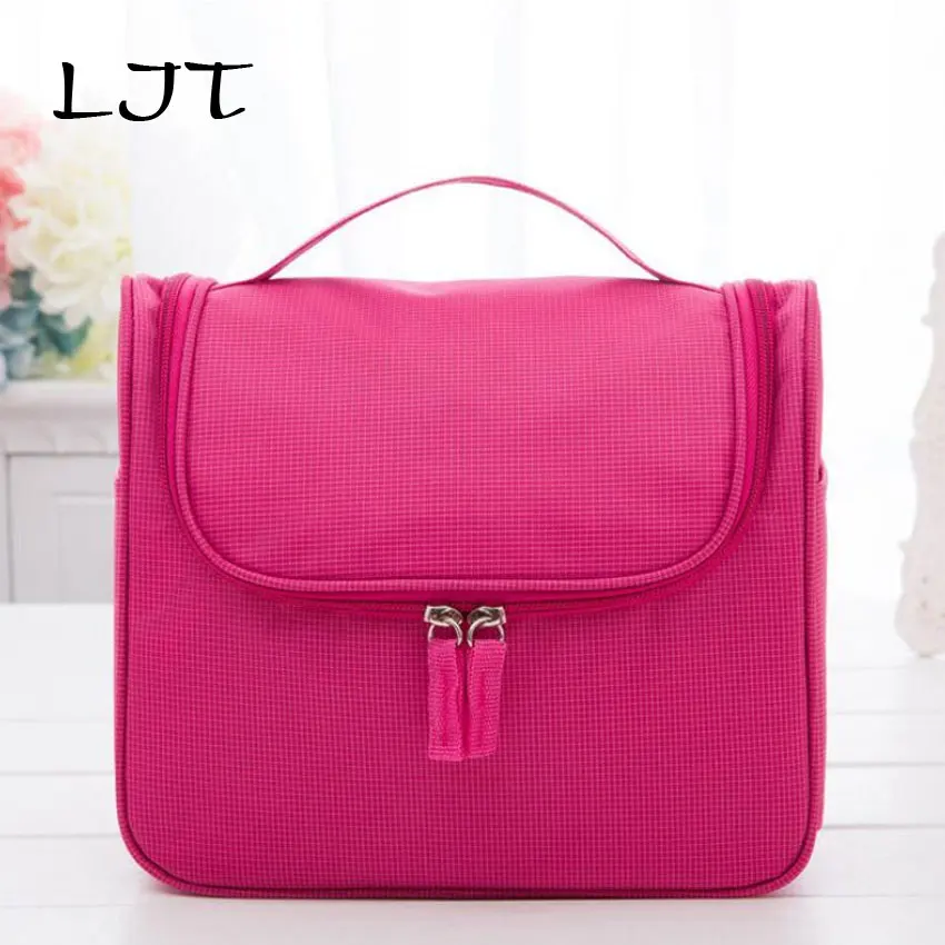 

LJT 2019 Travel Cosmetic Bags New Waterproof Nylon Multifunction Makeup Storage Bag Large Capacity Toiletry Bag For Men Women