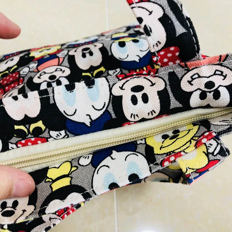Disney Новый Рюкзак Kawaii Мультфильм Микки Маус для женщин плечо холст хозяйственные