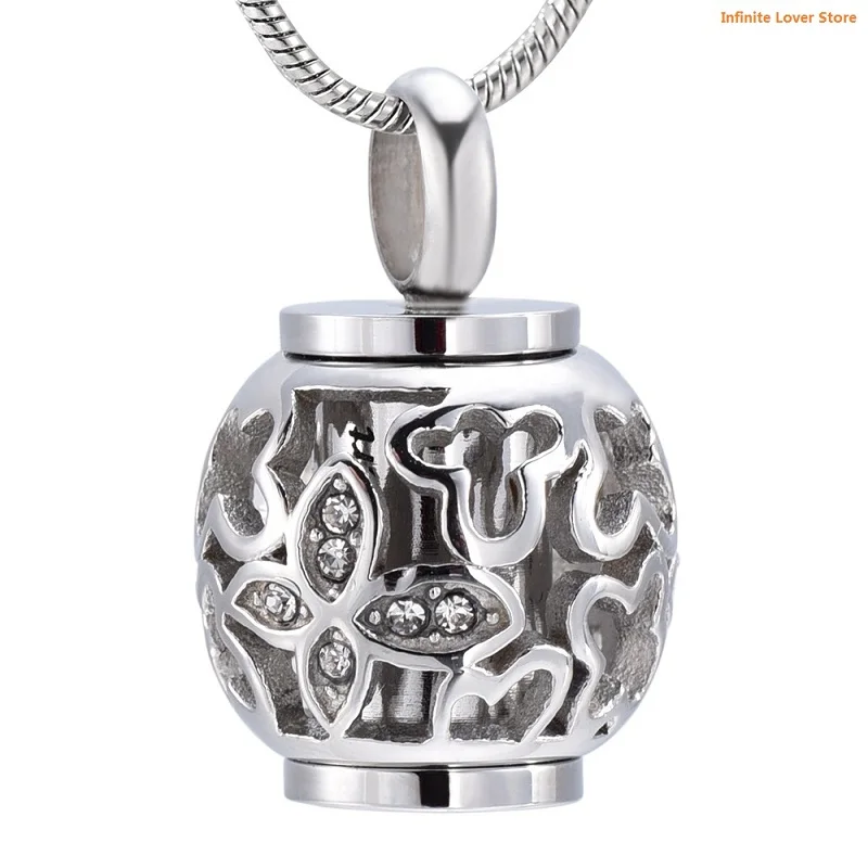 IJD9959 Beautiful Hollow Butterfly Ashes Keepsake Pendant Cremation