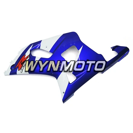 Полный свет сине-белые Средства ухода за кожей комплект для SUZUKI GSXR600 750 K1 2000-2003 Средства ухода за кожей работы abs Пластик инъекций Новая мотоциклетная обувь обтекатели
