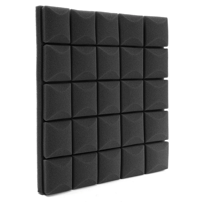 4x-500x500x50mm Soundproof Foam Panels Acoustic