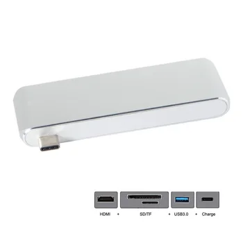 

Type-C USB-C to HDMI & USB3.0 OTG & SD TF Card & Power For Laptop & Macbook