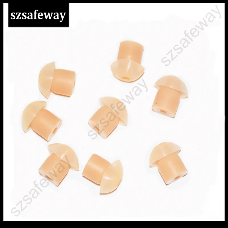 10pcs lot walkie talkie mushroom silicone Earbud eartip for Motorola for baofeng two way radio surveillance 2