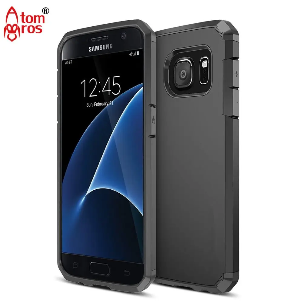 Hybrid Dual Layers Matte Shockproof Rugged Hard Case For Samsung Galaxy