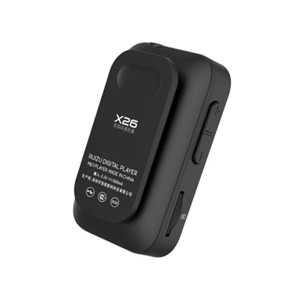 Оригинальный мини MP3 плеер RUIZU X26 с зажимом Bluetooth 8 ГБ спортивный музыкальный mp3