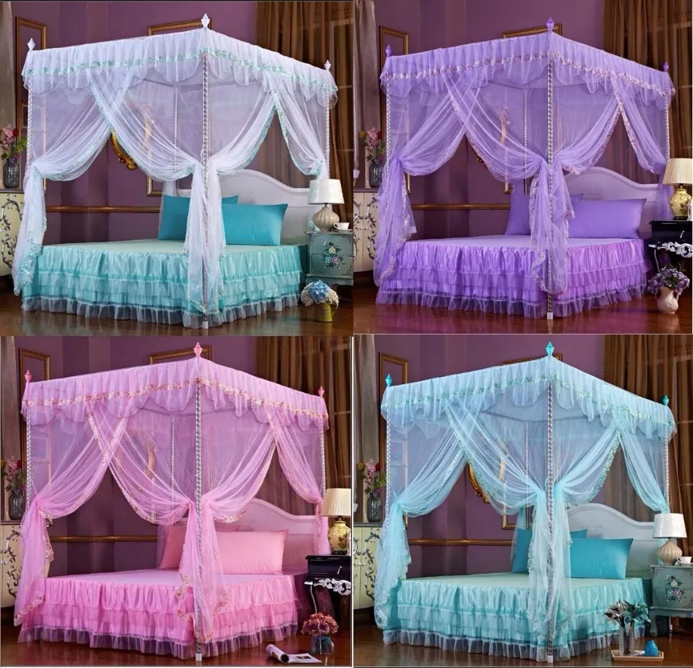 Sweet Princess Bed Canopy Mosquito Net Cal King Full Queen ...