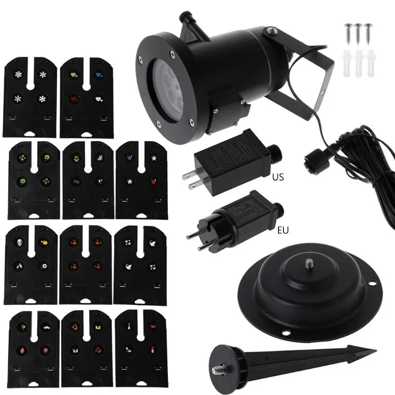 

Waterproof LED Stage Light Insert Card Slides Patterns Laser Projection Lamp