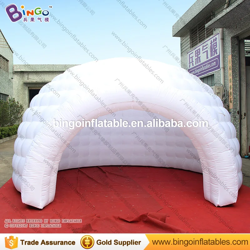  Free shipping 5meter diameter Color changing LED lighted inflatable dome tent/ igloo tent/ inflatab