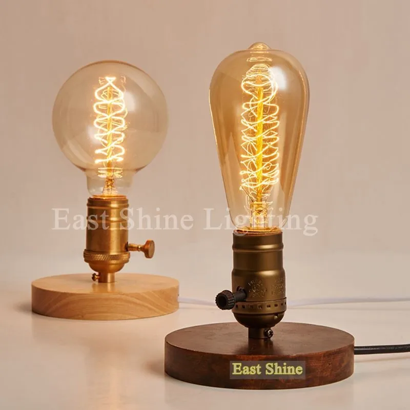 Lâmpada de Mesa Moderna do Vintage Preto Livro Leitura Quarto Sala Estar Estudo Escritório Decoração Iluminação Luminárias Luz 7 Luminárias de mesa