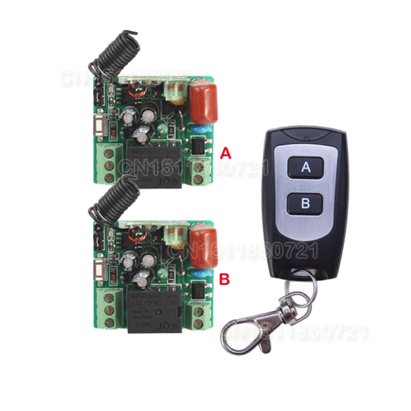 

High Quality New 220V 10A 1 Channel Wireless Relay Remote Control Switch RF Mini Receiver