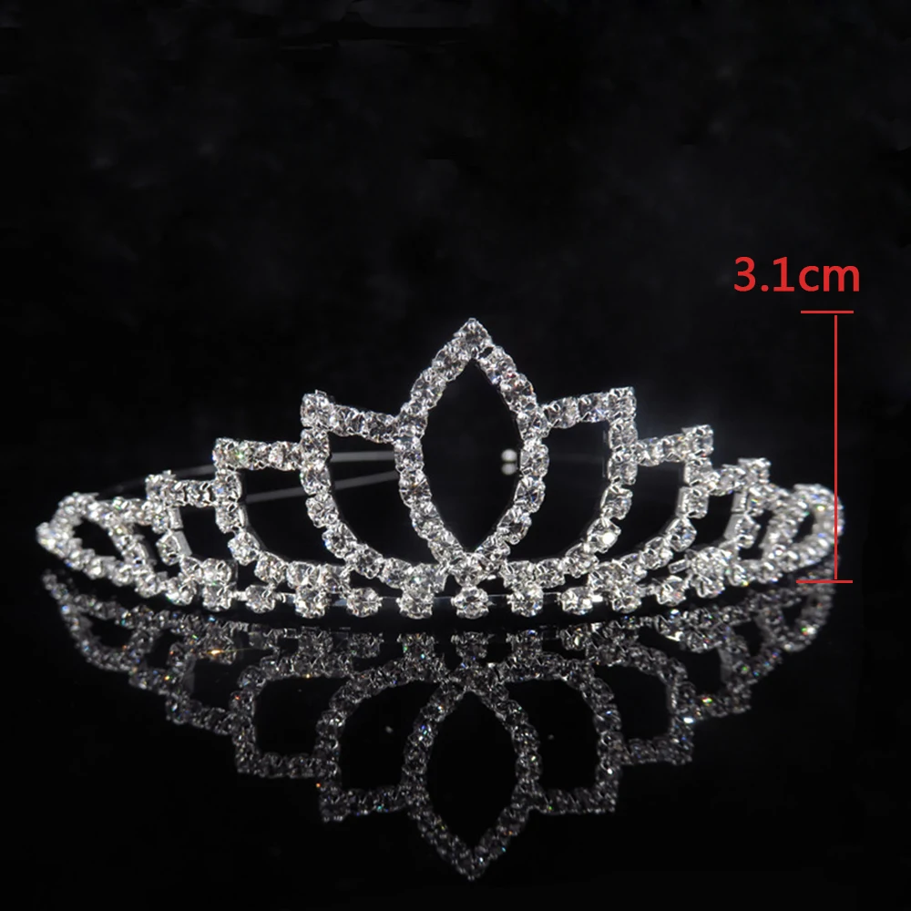 Hair Accessories Kid Princess Tiaras Crowns Crystal Headband Bridal Wedding Party Jewelry 20 Style