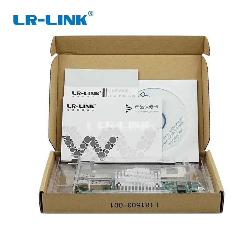 LR LINK 9812AF 2SFP dual port 10Gb ethernet fiber optical network Card PCI Express x8 Network 5