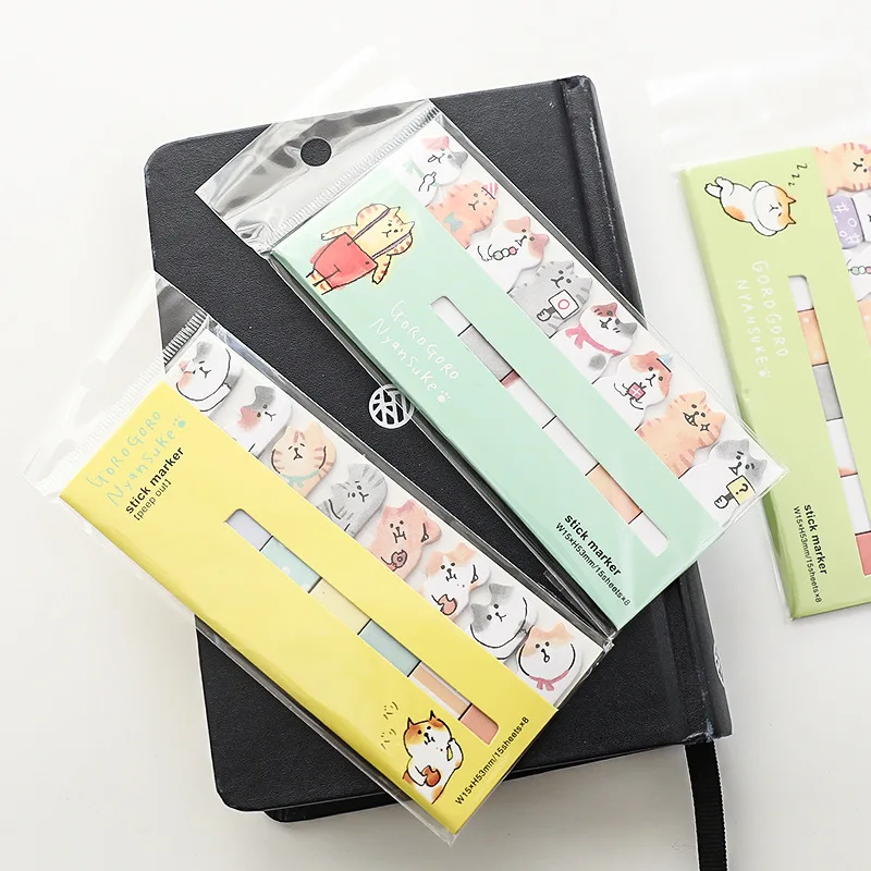 120 страниц/упаковка блокнот для заметок с котом|notepad stationery|pad stickymemo pad sticky note |