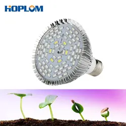 Полный спектр светодио дный светать AC85-265V E27 50 Вт светодио дный Заводские лампы для гидропоники овощи цветущих растений