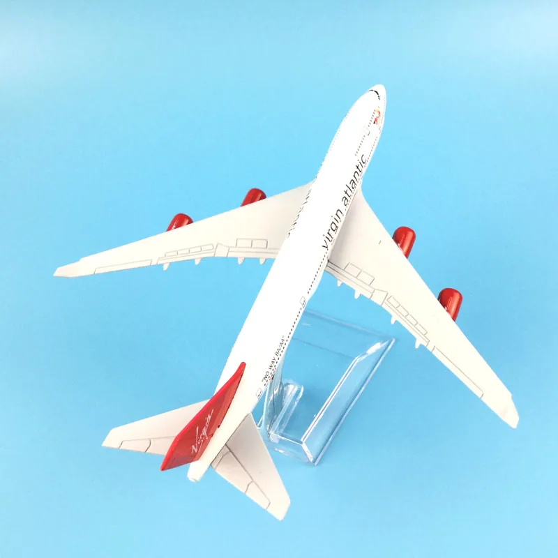 16 см Virgin Atlantic Airways Boeing 747 игрушка &quotсамолет&quot модель самолета металлического