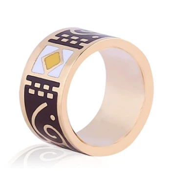 

12pcs/lot Wholesale Women Stainless Steel Rings Shiny Enamel Scarf buckle Bijoux Copper Bridal Accessories Mujer Anel
