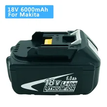 18V 6000mAh BL1860 Lithium ion Replacement Battery for Makita BL1850 BL1840 BL1830 BL1850 LXT400 Cordless Power Tool 18V 6000mAh BL1860 Lithium ion Replacement Battery for Makita BL1850 BL1840 BL1830 BL1850 LXT400 Cordless Power Tool