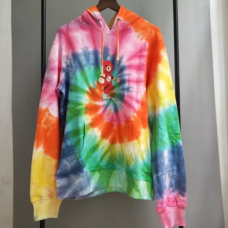 

Travis Scott ASTROWORLD World Women Men Hoodies Rainbow Tie dye TRAVIS SCOTT Hoodie Pullover Fashion Sweatshirts