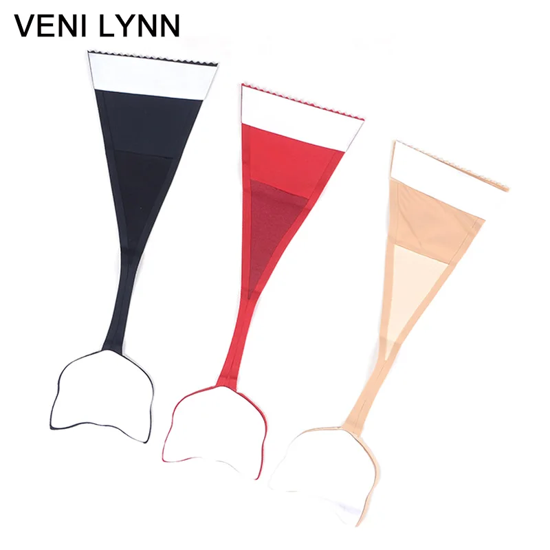 

VENI LYNN Self-Adhesive Thong Cat Head Shaped Sexy Stick on Panties C String Invisible Glue Silicone Sticky Panty Black Beige