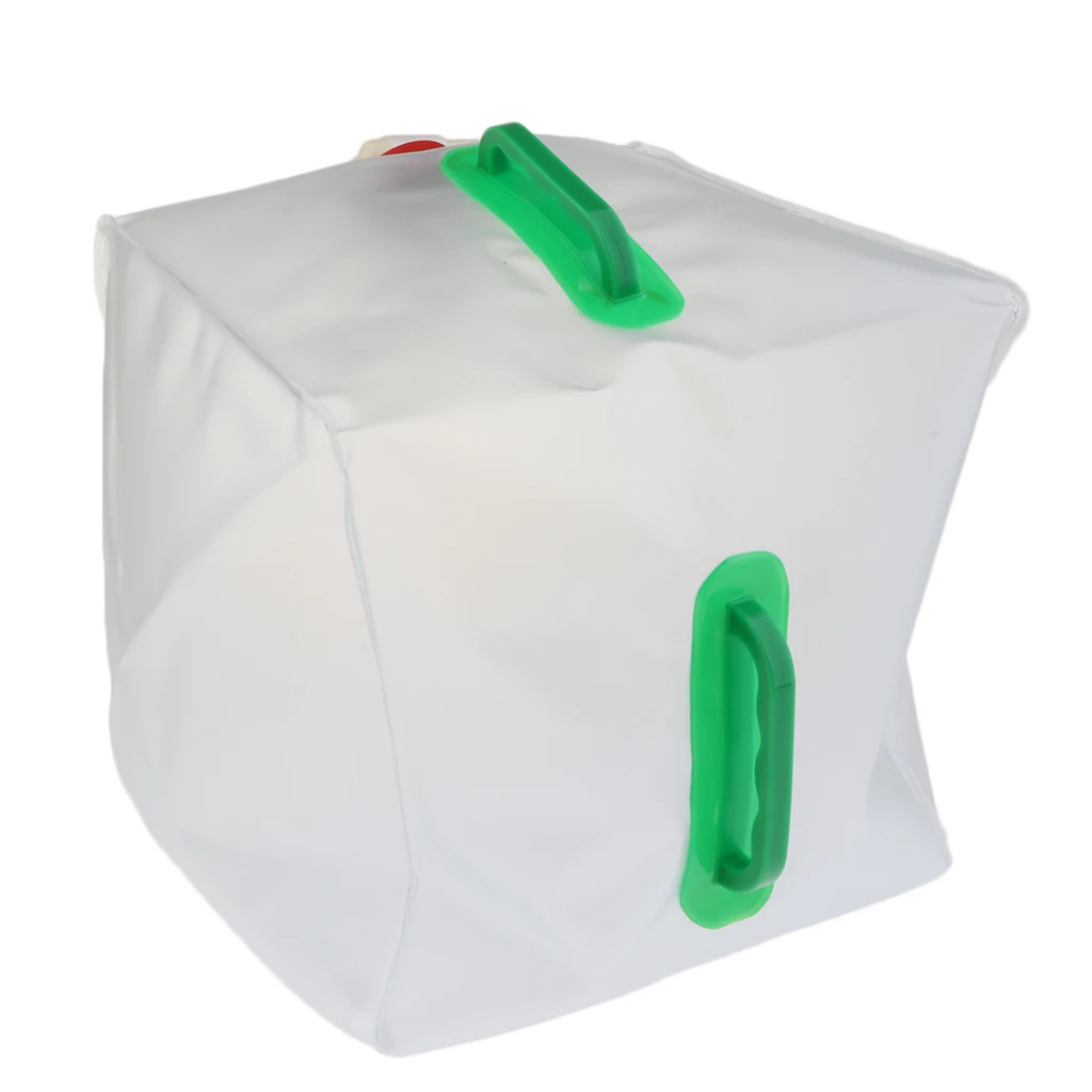 5 Gallon/20L Portable Water Bag Collapsible PVC Water Container Outdoor Camping Mountaineering Backpack Cycling Water Carrier 