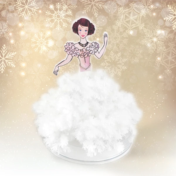 

iWish 2019 11x8cm 5Asst. DIY Magic Growing Paper Princess Tree Magical Grow Dress Trees Arbol Magico Science Kids Christmas Toys
