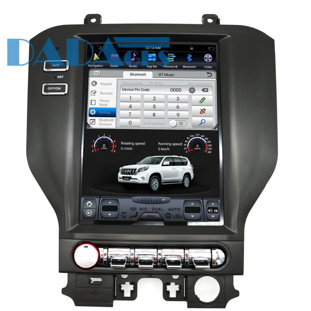 Автомобильный GPS навигатор Tesla Style 10 4 дюйма Android для Ford Mustang 2015 2016 2017 без DVD плеера