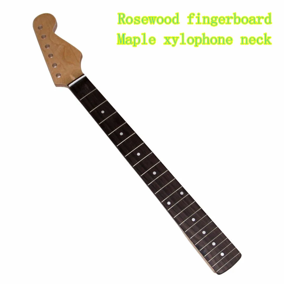 

Electric Guitar Neck 22 FRET Maple /Rosewood Inlay Back For ST replacement Rosewood fingerboard Maple xylophone neck