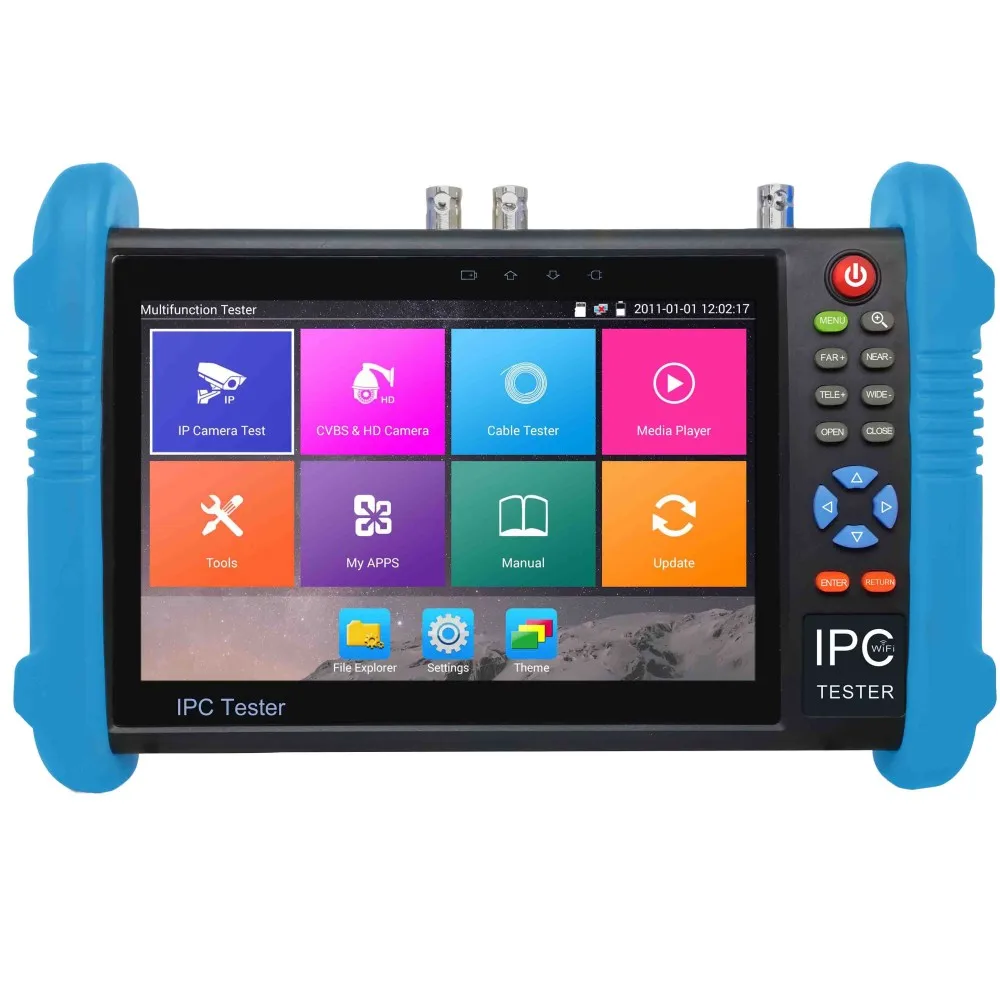 Бесплатная доставка DHL Wanglu 7 дюймовый тестер ip камеры 9800Plus H.265 4K 1080P IPC CCTV монитор 8MP